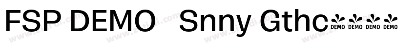 FSP DEMO   Snny Gthc字体转换